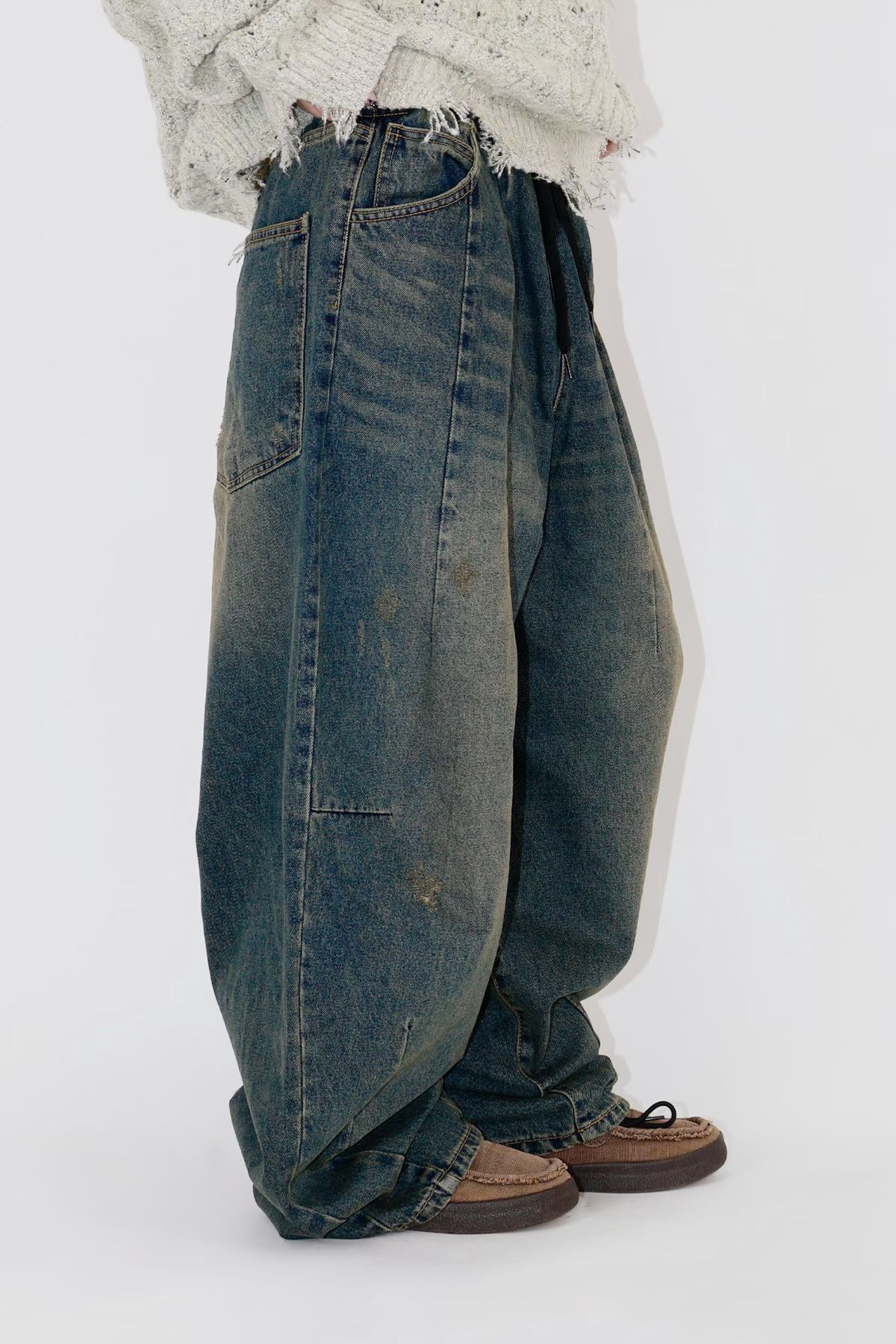 洗水鬆身牛仔褲 P3246