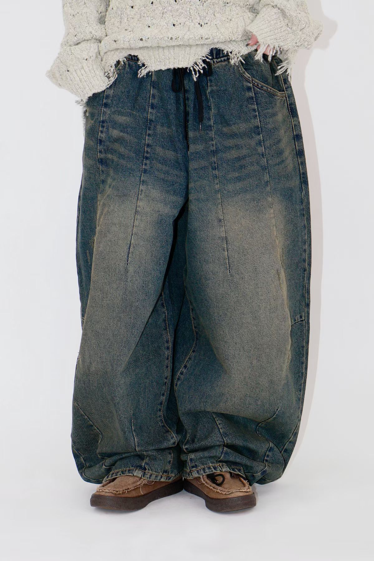 洗水鬆身牛仔褲 P3246