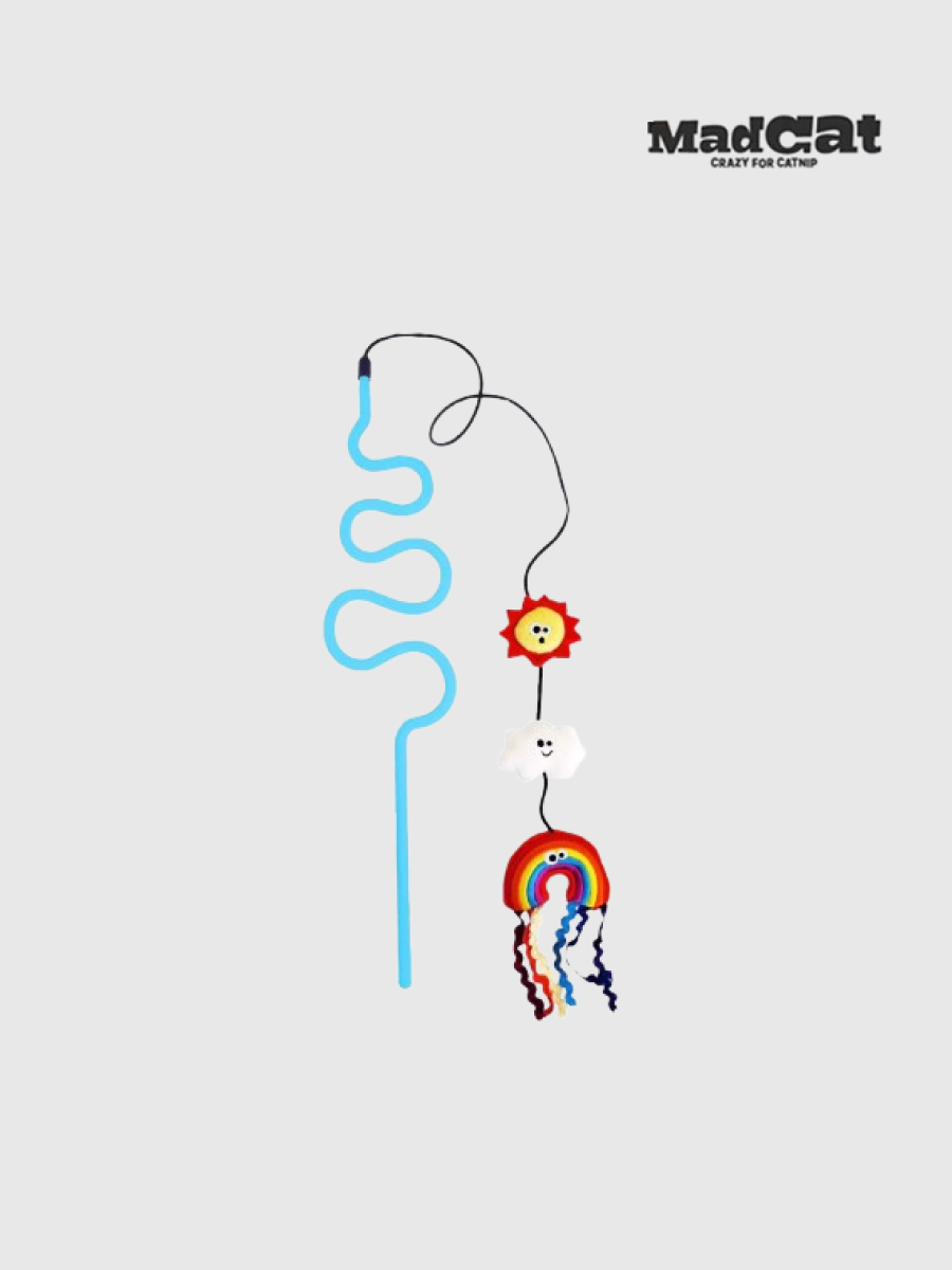 【MAD CAT】彩虹貓草逗貓棒