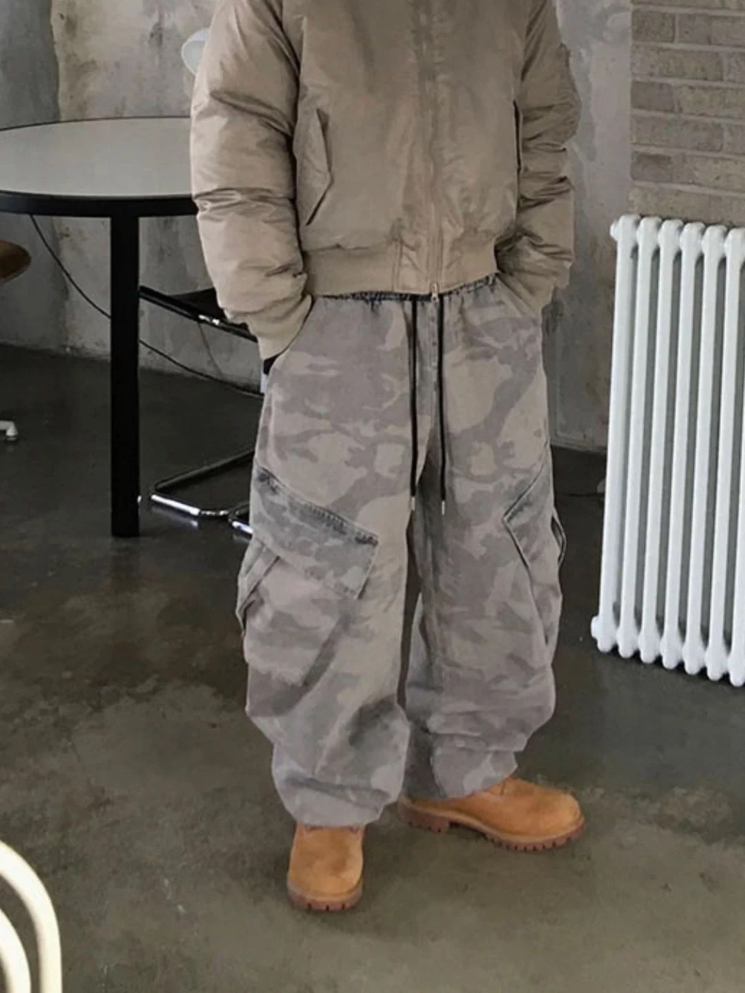 迷彩工裝鬆身褲 P3248