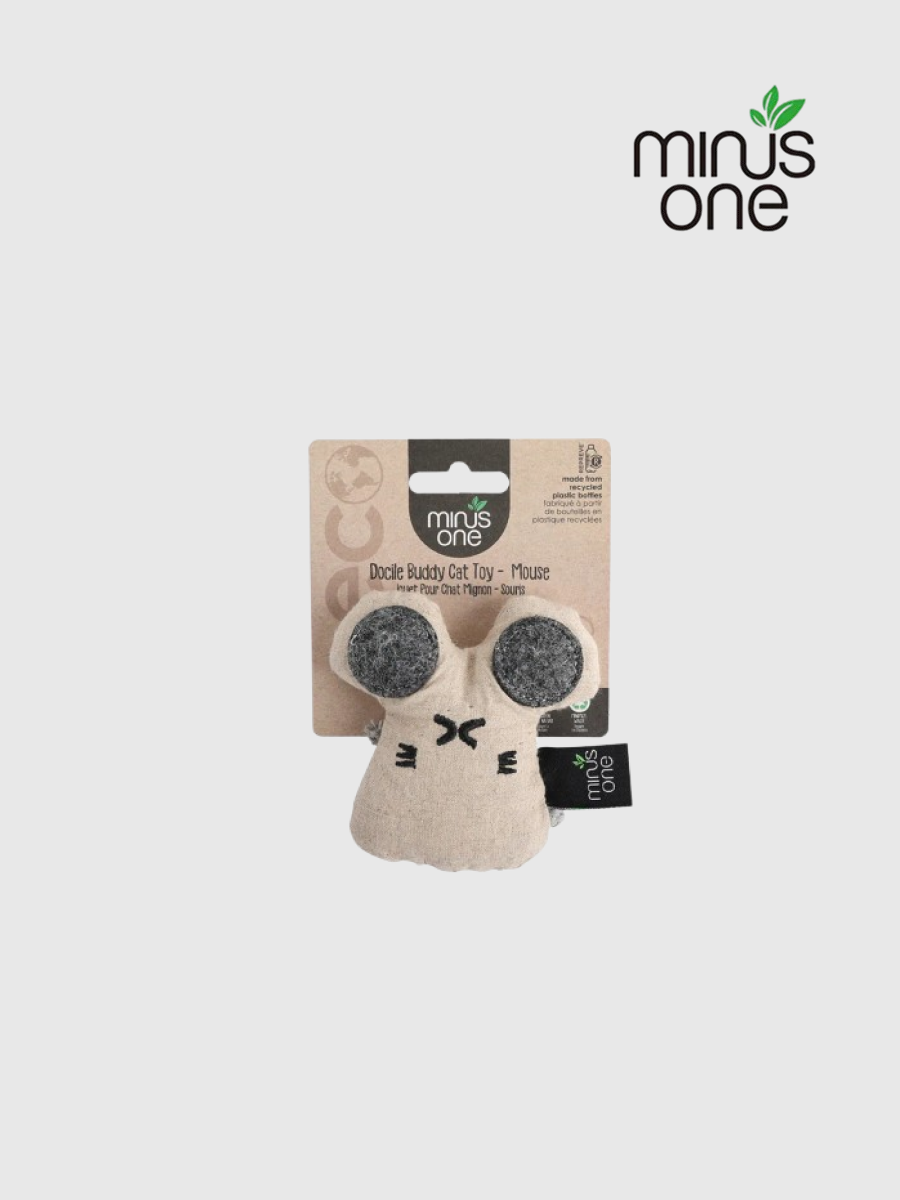【Minus One 邁樂思】環保亞麻貓草玩具｜麻麻鼠
