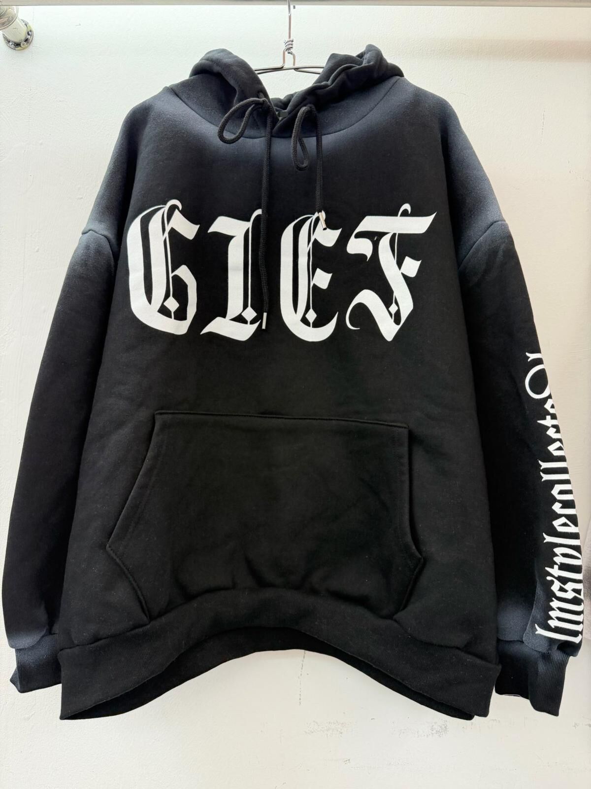 OverSize英文字連帽衛衣(薄抓毛底) T5903