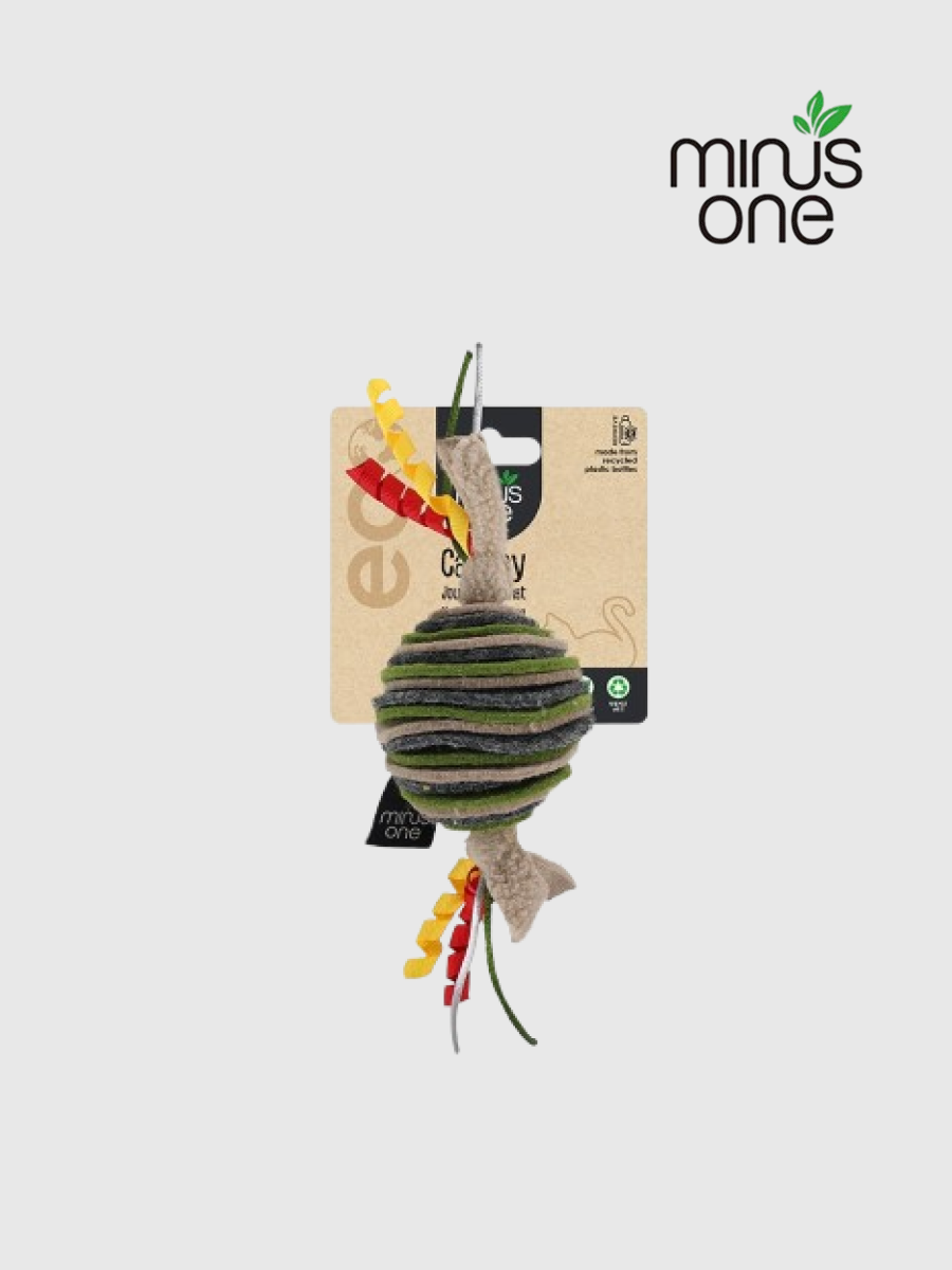 【Minus One 邁樂思】環保毛氈系列 貓咪吊掛玩具｜疊疊球