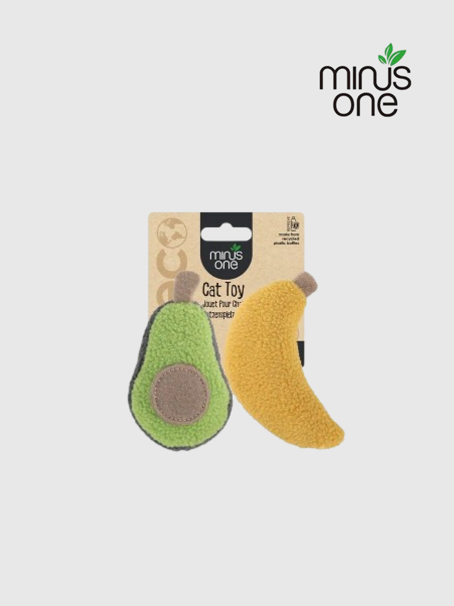 【Minus One 邁樂思】造型貓草系列 水果造型貓草玩具｜酪梨香蕉