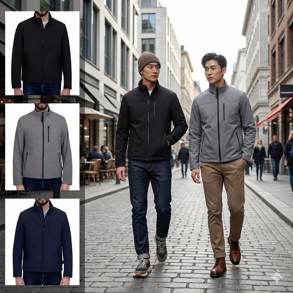 【預購】Kenneth Cole Softshell H012361 男裝防風外套