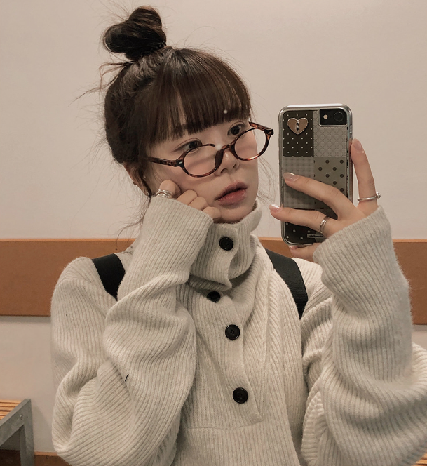 春季預訂｜BUTTON羊毛高領保暖針織衫