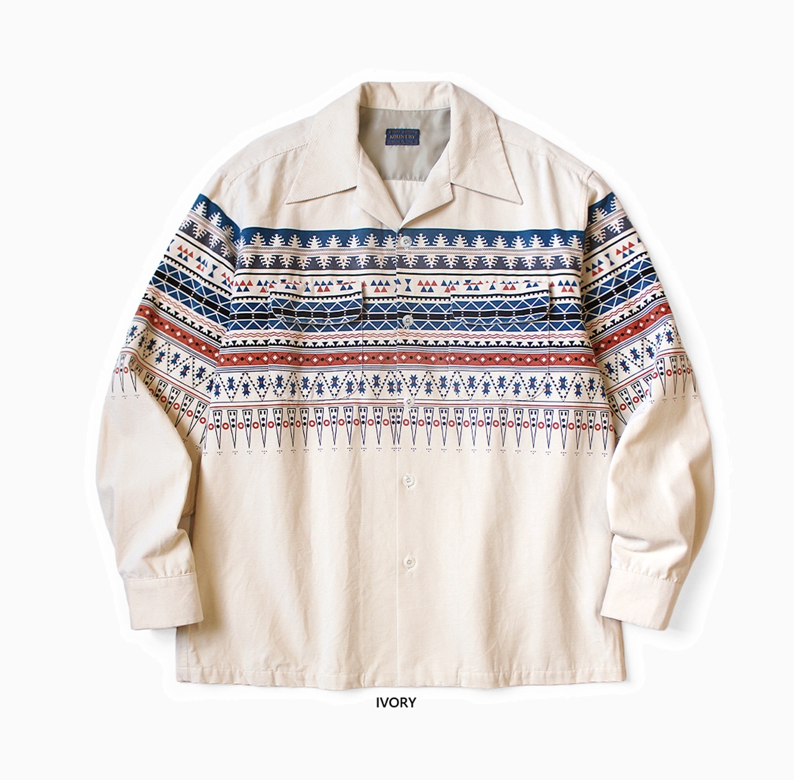 1/24 RELEASE: KAPITAL 18W Corduroy Board Shirt (Town Craft Tribe Pattern) - PRE ORDER ITEM (預訂中)