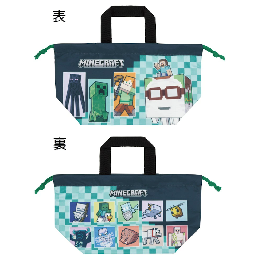 日本製 2026 新版 Skater 餐盒收納袋 - Minecraft