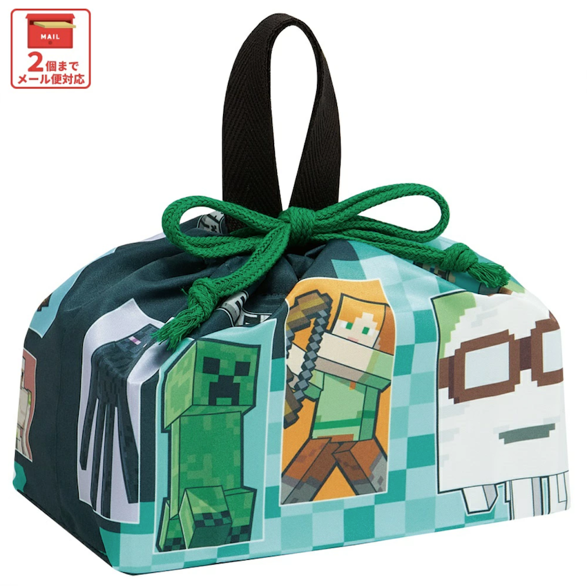 日本製 2026 新版 Skater 餐盒收納袋 - Minecraft