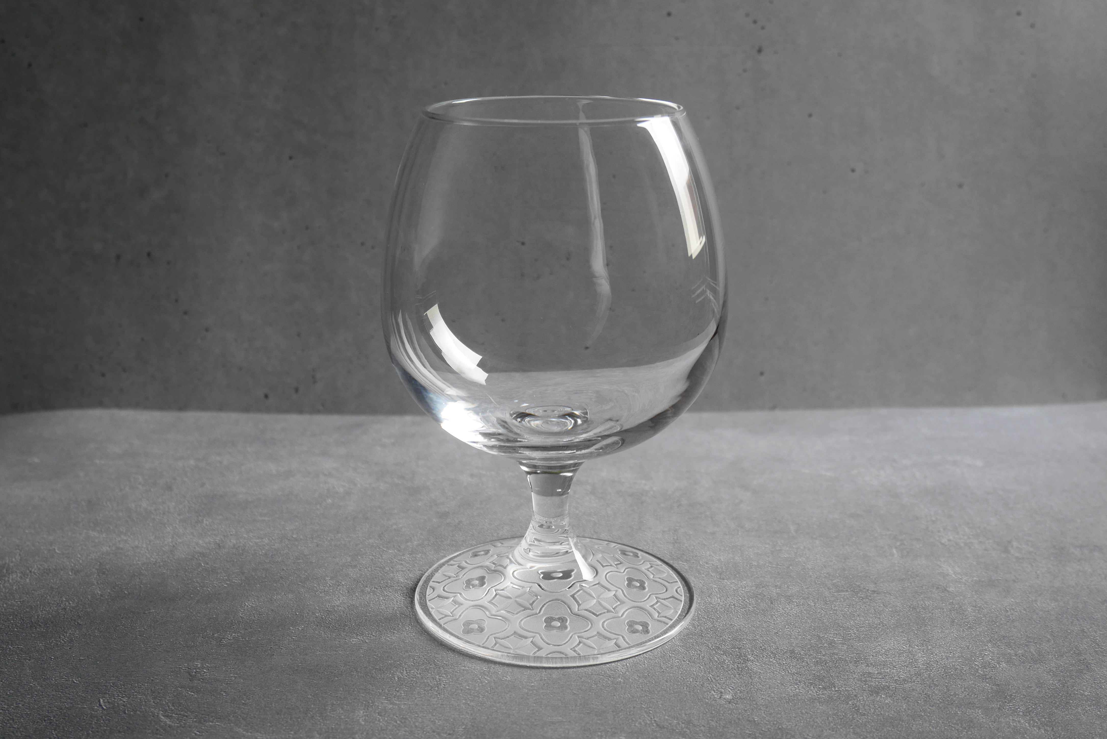 月光工房 - 復古玻璃杯 小花圖樣