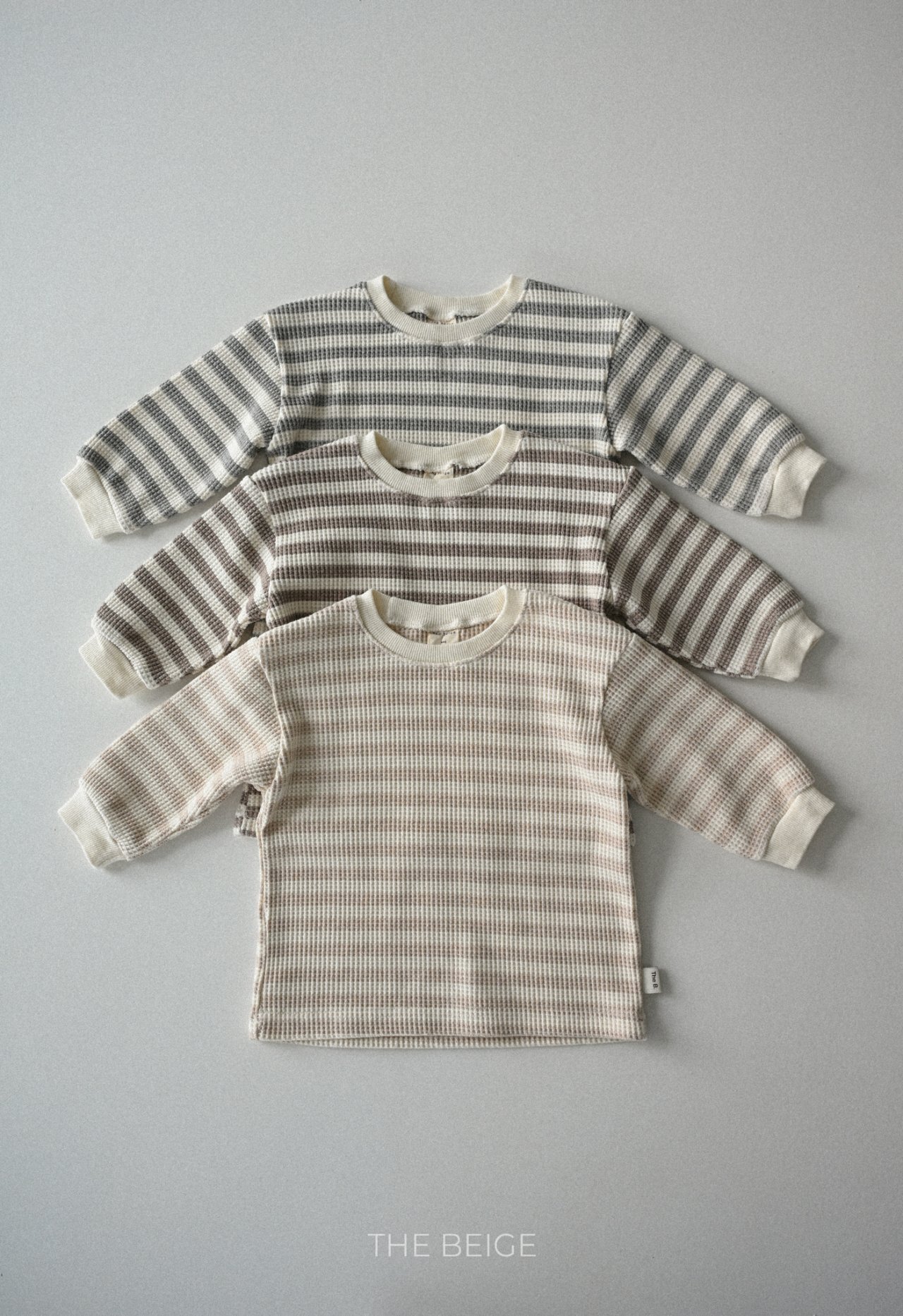 華夫格條紋長袖T