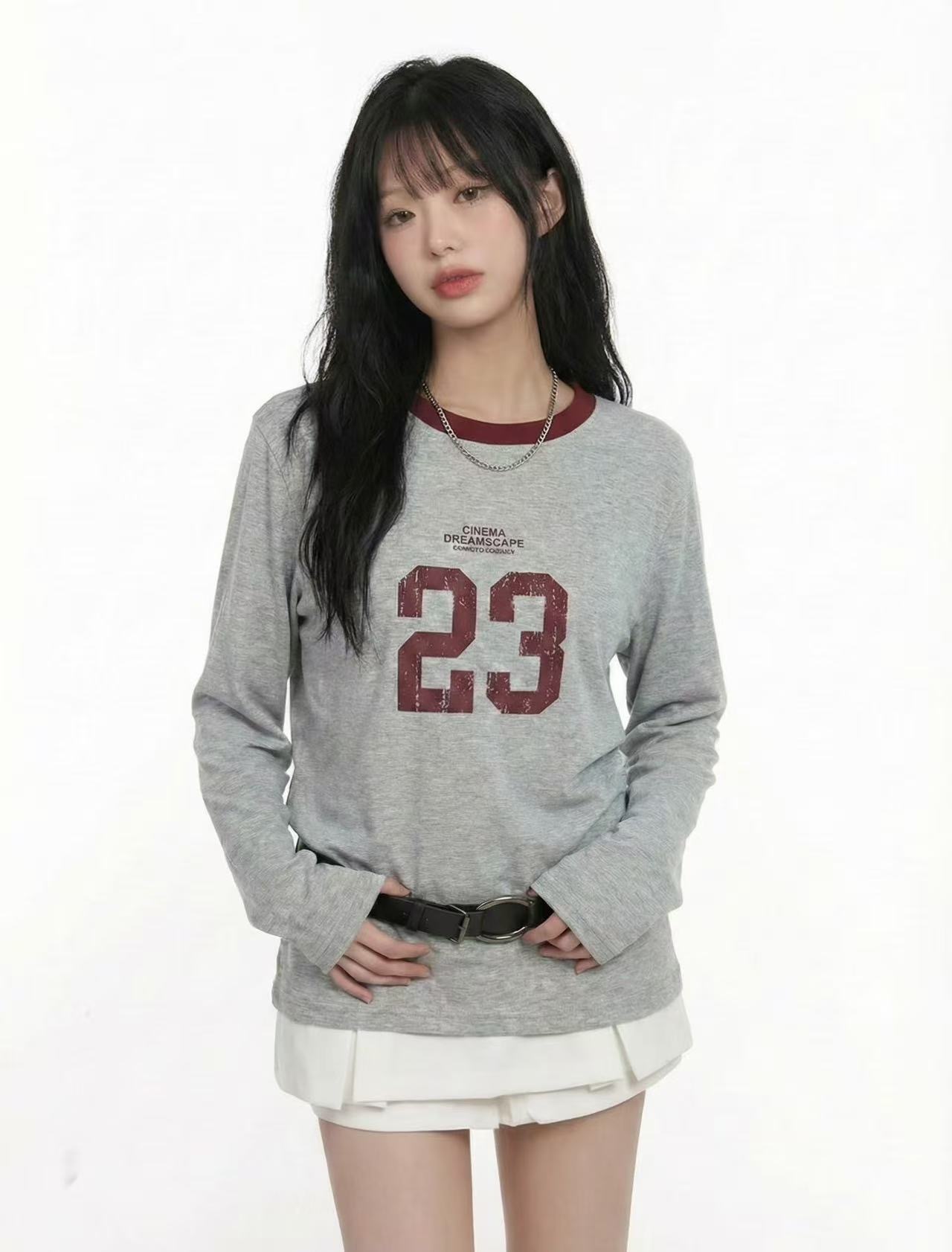 軟熟拼色領靚棉tee(15048)