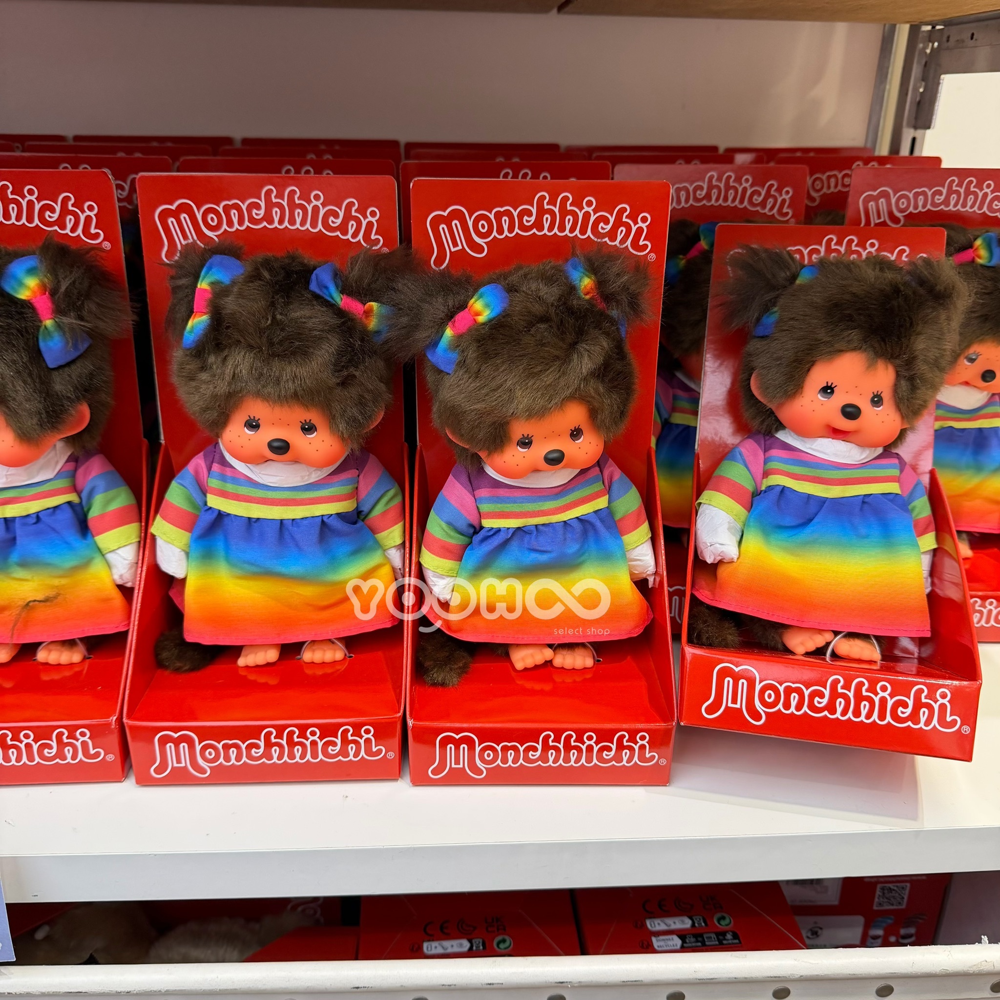 現貨┃Monchhichi 夢奇奇 蒙奇奇 海外限定 彩虹女孩 娃娃