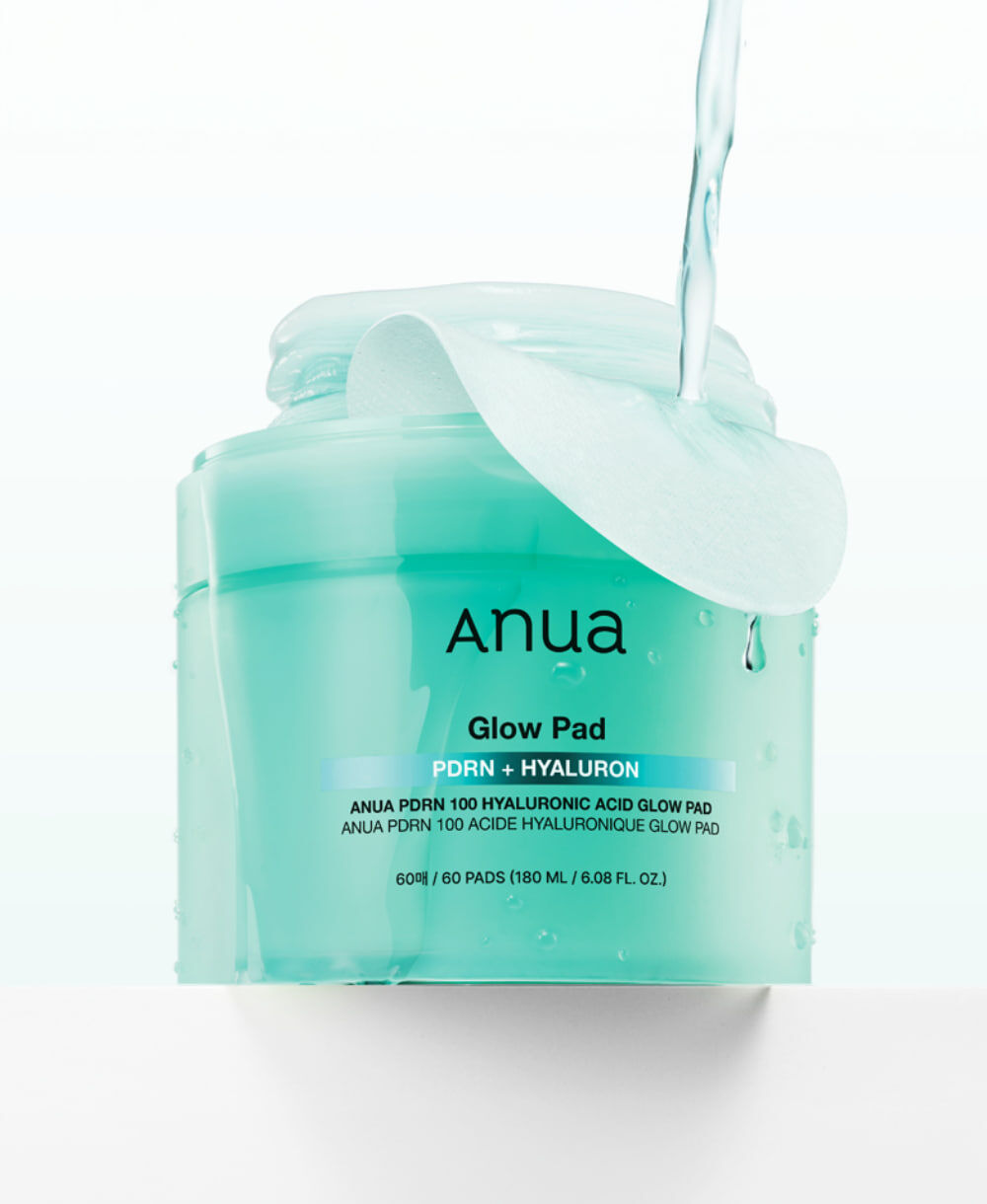ANUA PDRN Hyaluronic Acid 100% Aqua Glow Toning Pads (60 pads) 736667