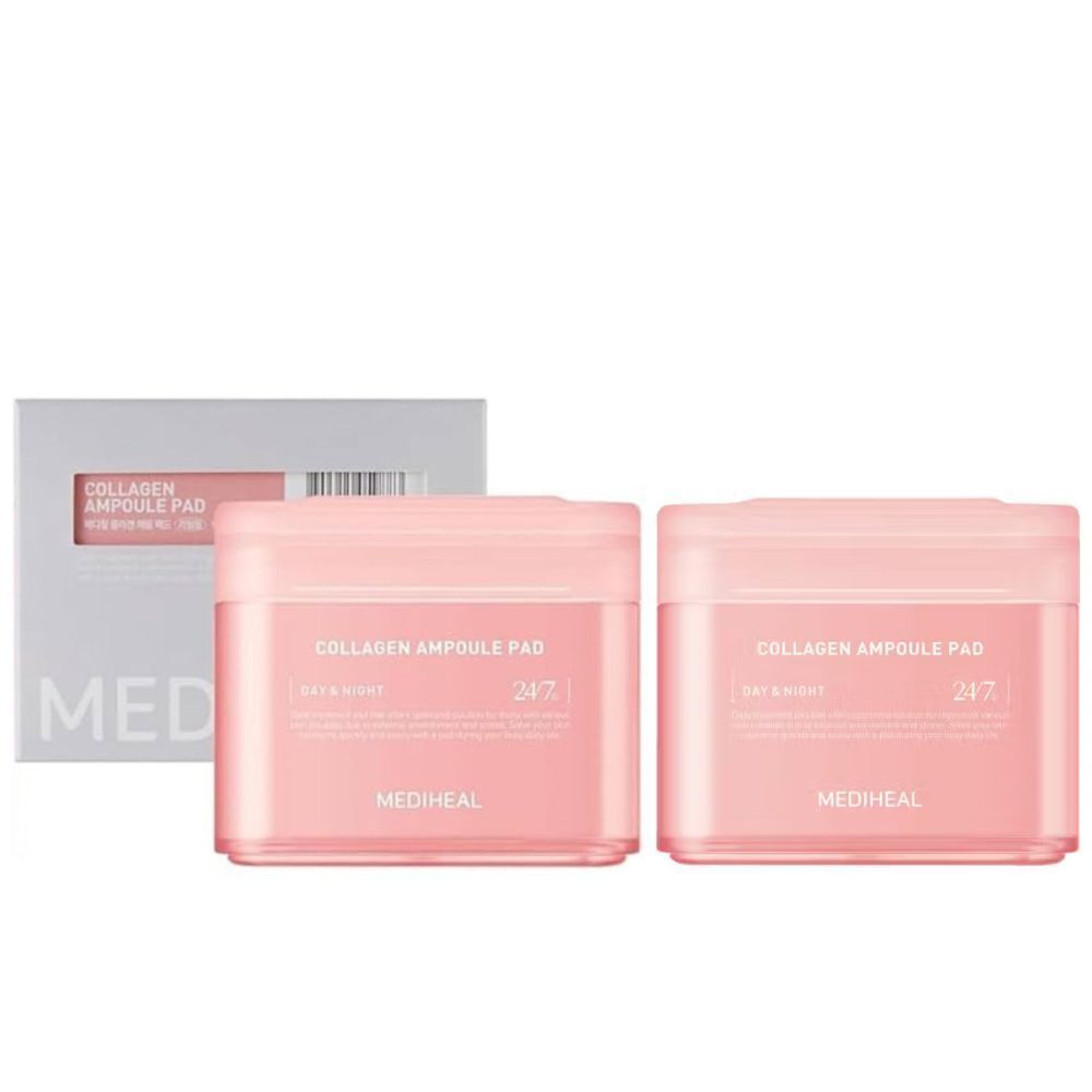 2x MEDIHEAL 膠原蛋白再生柔膚清潔棉片 100ea/170ml