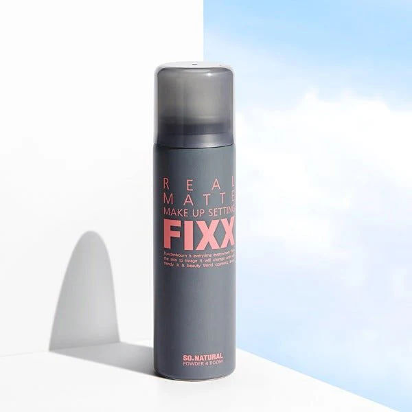 So Natural FIXX All-Day Perfect Setting Spray (Refreshing, Powerful Oil-Control Matte Finish) 75ml (Grey) 736667