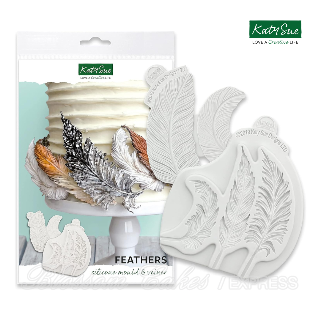 Katy Sue Feathers Silicone Mould and Veiner