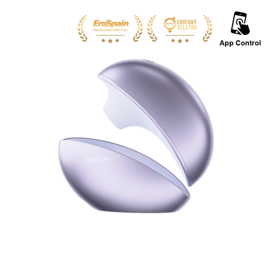 SVAKOM Pulse Galaxie APP Stimulator w Projector - Metal Lilac