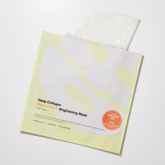 Sungboon Editor Deep Collagen Overnight Mask with Vita-C Brightening (4 sheets/box) (Yellow) 736667