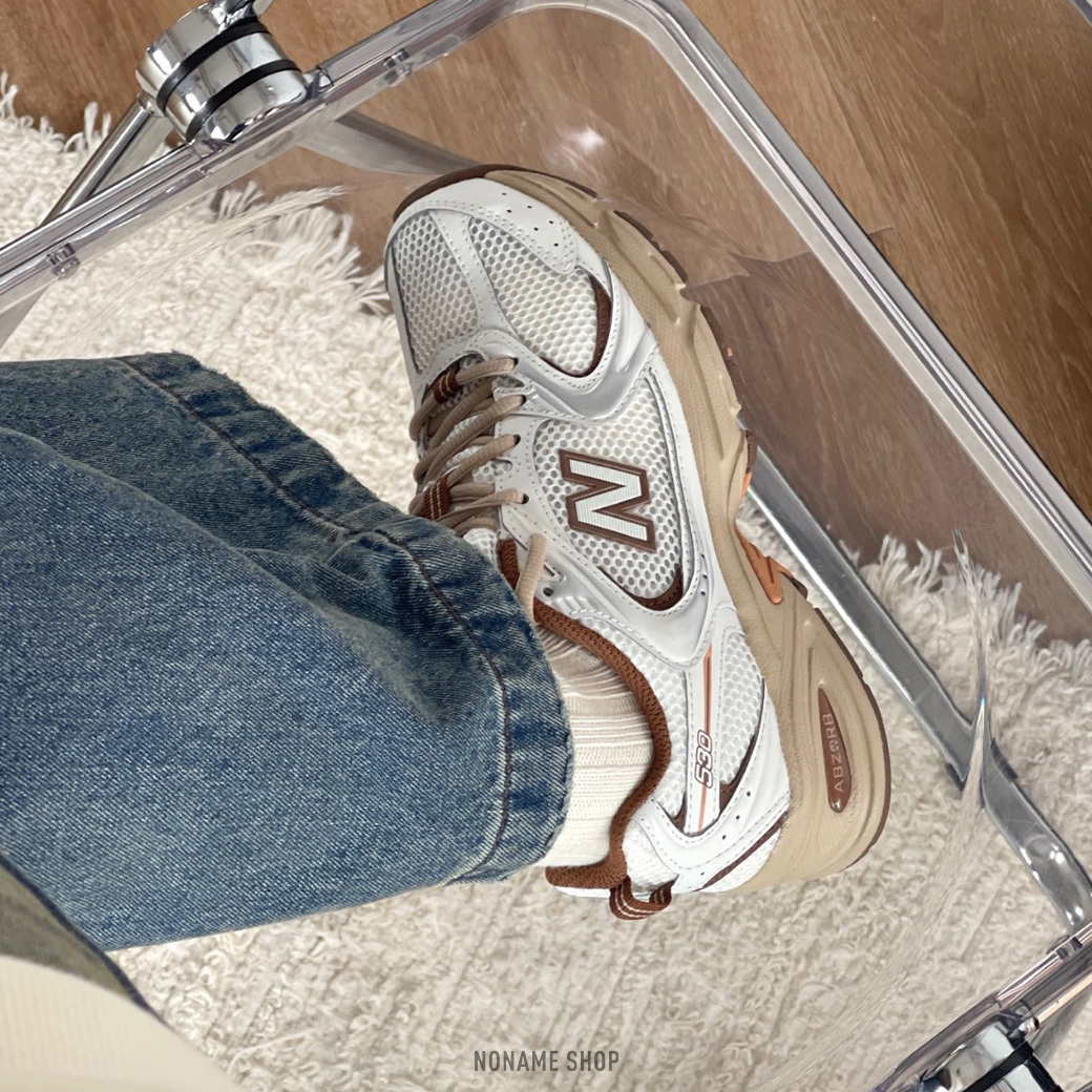 niko and... x NEW BALANCE "White Brown" NB530 網布 聯名款 (男款)
