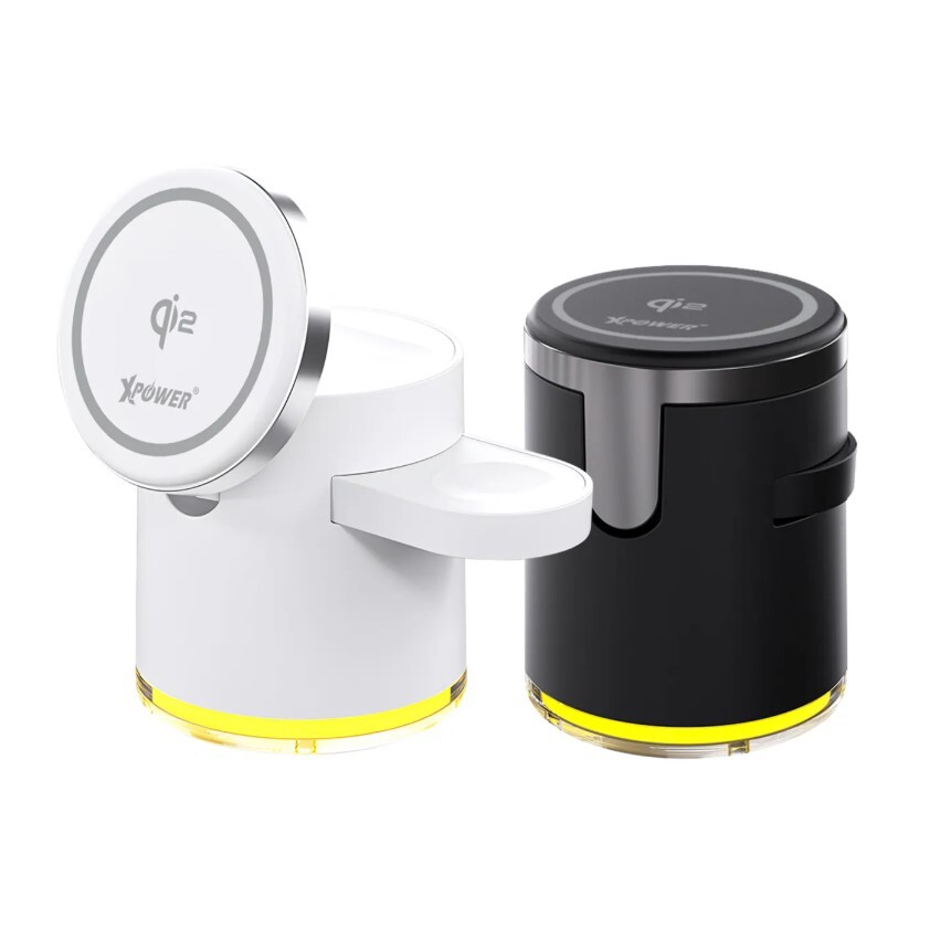 XPower MAGENGINE GE1 Qi2迷你掌心五合一 MagCharge 15W 磁吸無線充電座