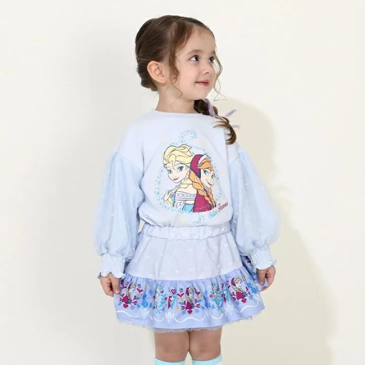 (現貨)🇯🇵 日本直送 Frozen Elsa 長袖紗袖公主衫 Size 110/120/130