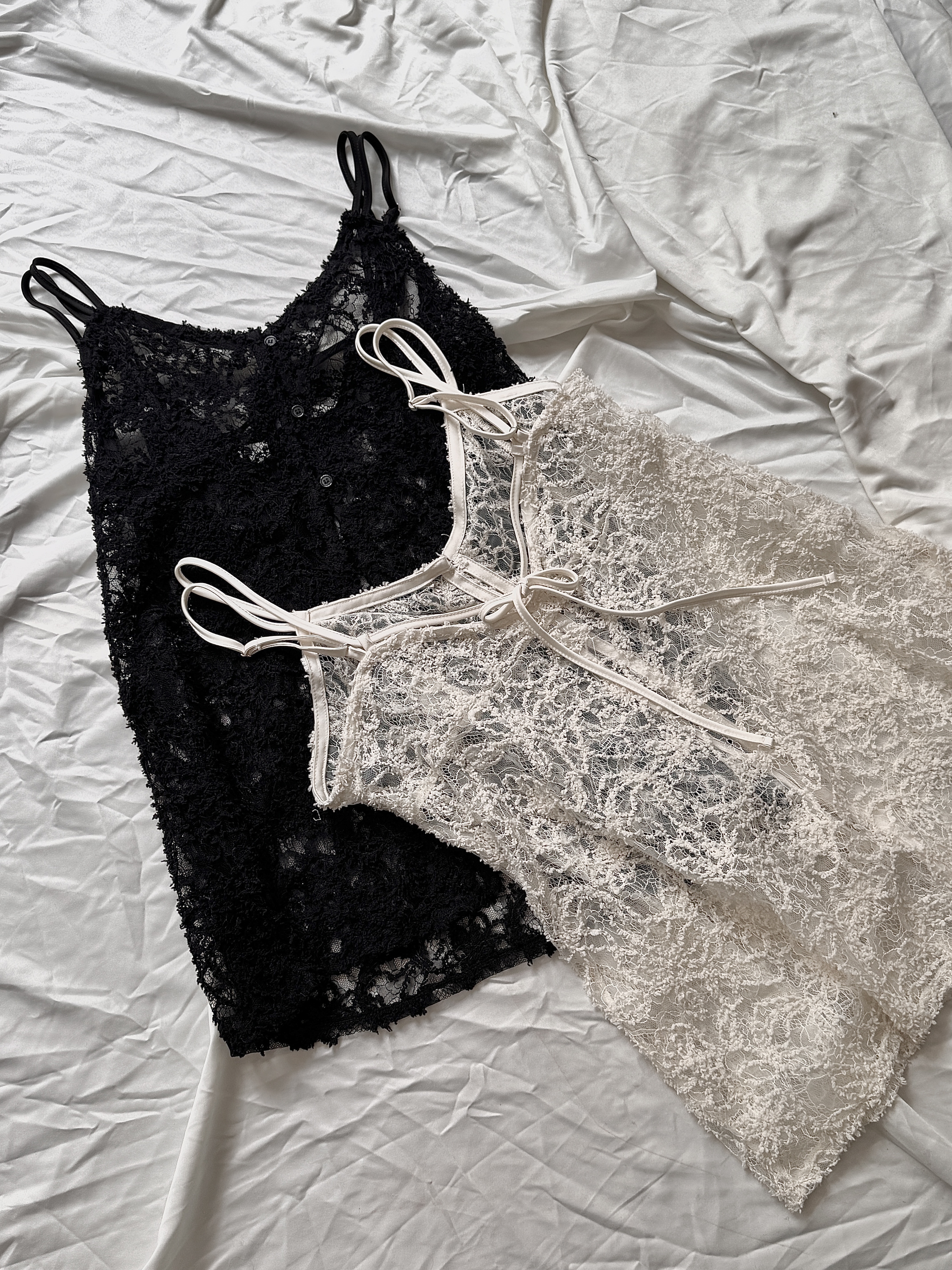 立體線紗吊帶罩衫 - TT61964