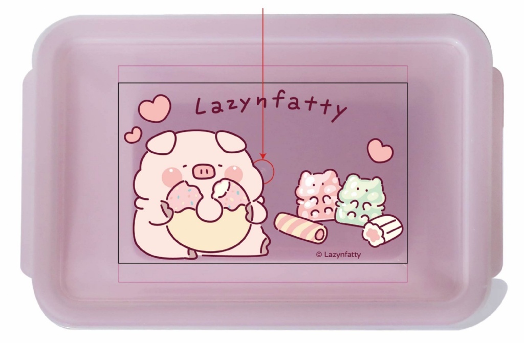 【IKAIKA】胖才可愛 方形可微波餐盒