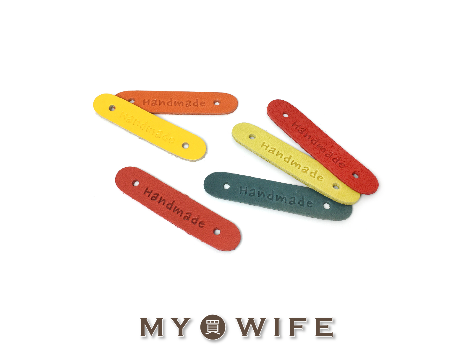 60x12mm繽紛色彩皮標_5色