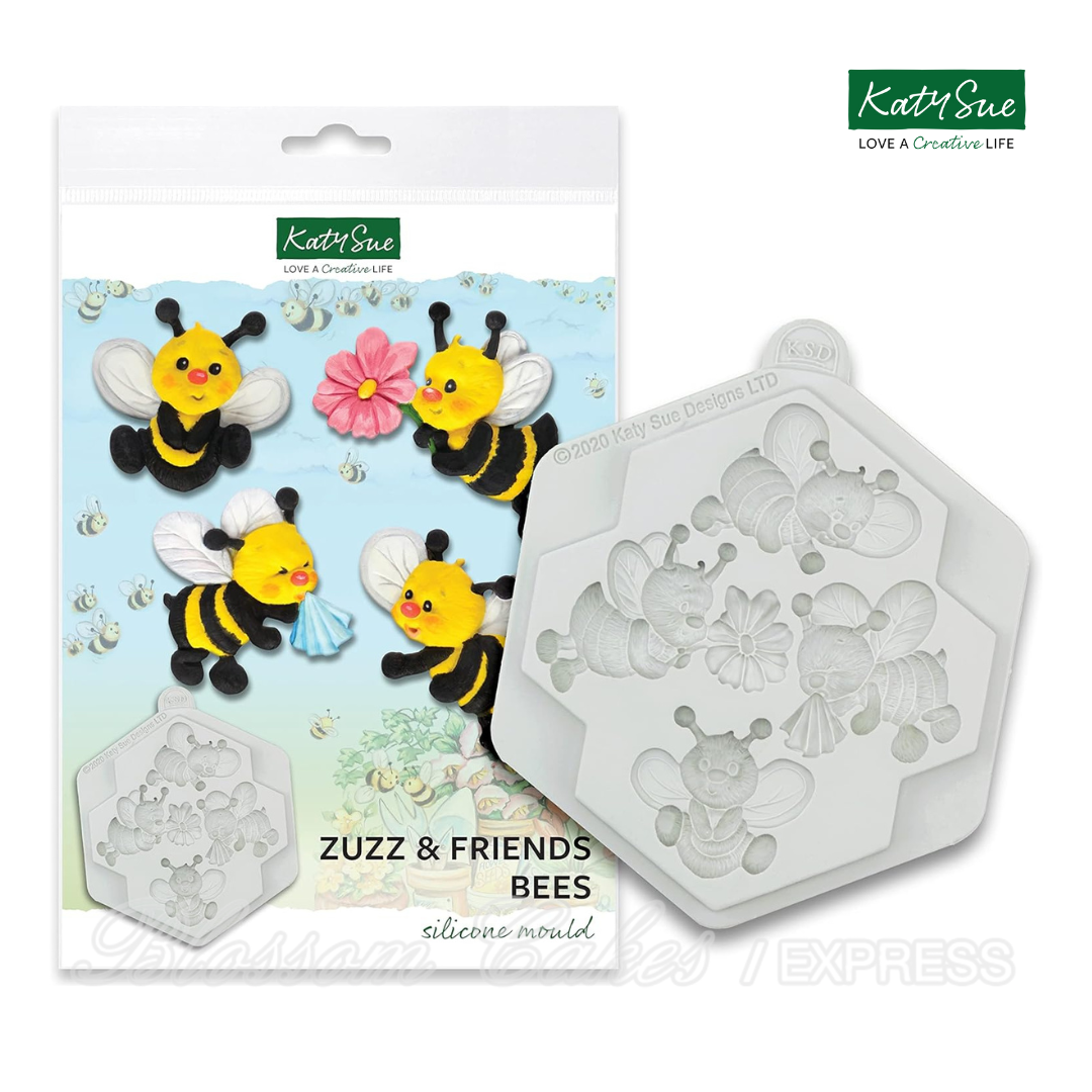 Katy Sue Zuzz & Friends Bees Silicone Mould