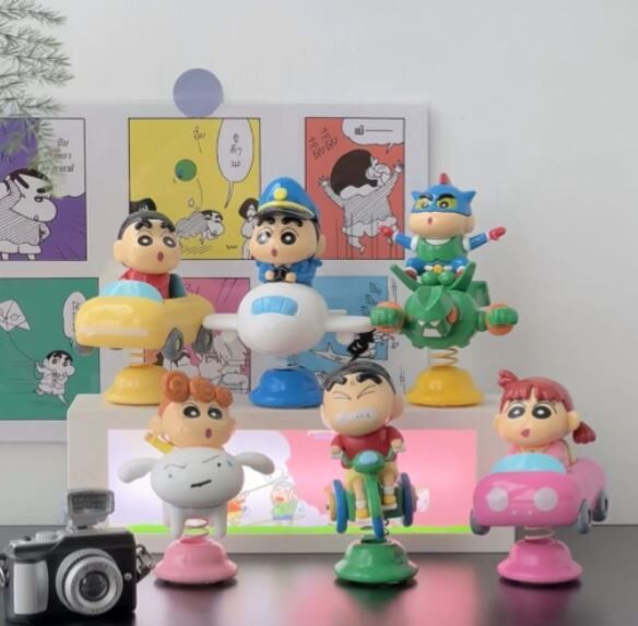 蜡笔小新摆件 盲盒 搞怪小新 1套6个