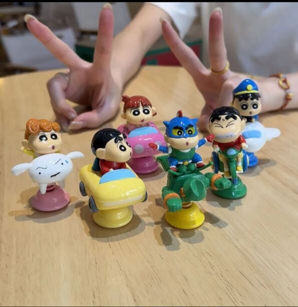 蜡笔小新摆件 盲盒 搞怪小新 1套6个