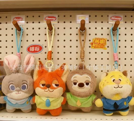 zootopia 可爱超萌疯狂动物城 玩偶公仔钥匙扣