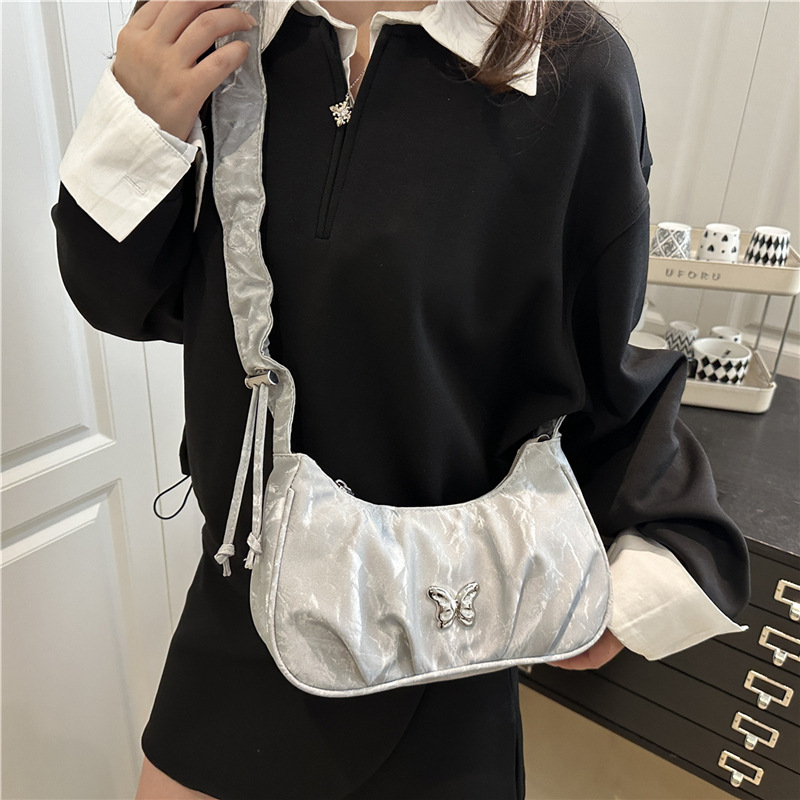 Unique Bow Ruched Crossbody & Underarm Bag