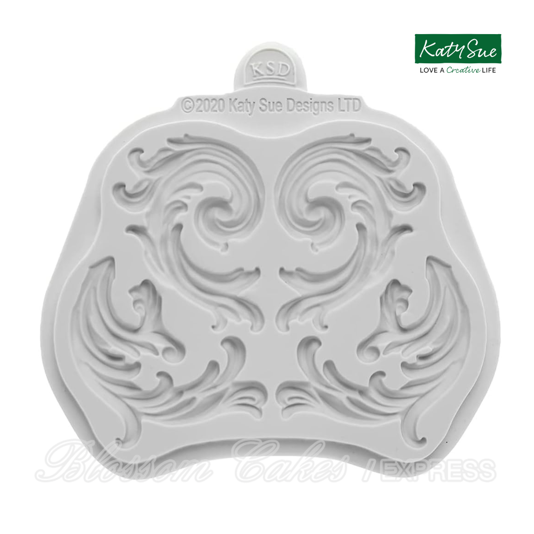 Katy Sue Rococo Flourishes Silicone Mould