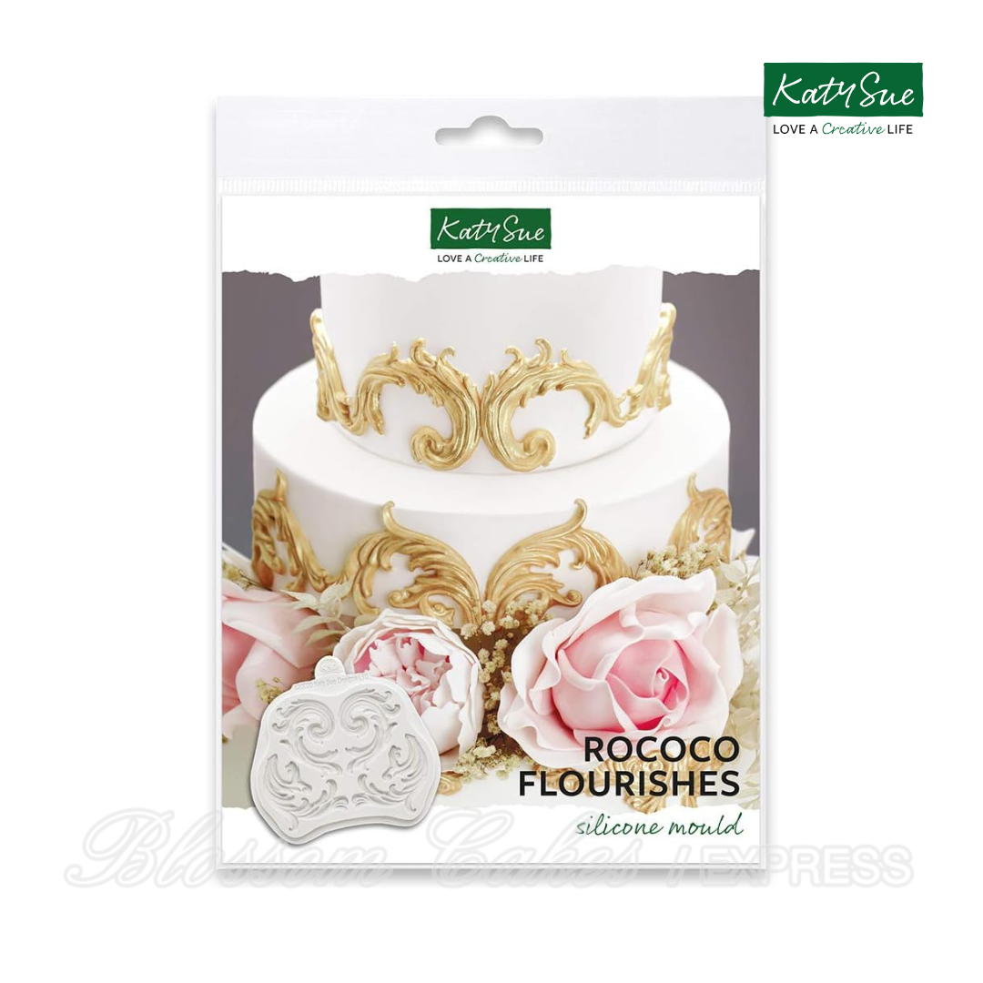 Katy Sue Rococo Flourishes Silicone Mould