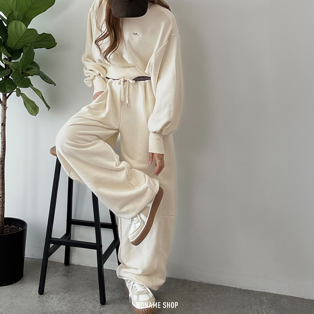 🔥限時特價🔥 AYA x CLASSICAL ELF 日本網紅聯名款 雙層 登機褲 抓絨 寬褲 棉褲 三色 (女款)