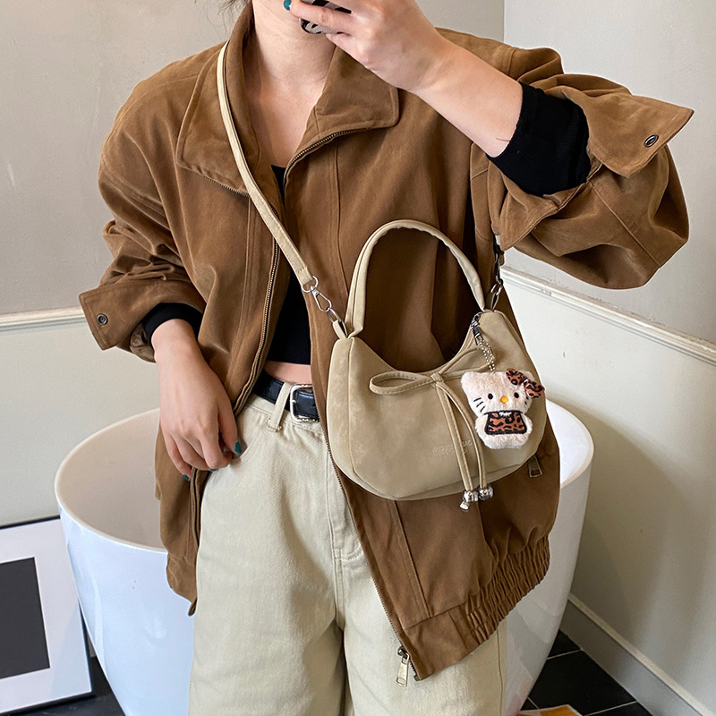 Boutique Bow Shoulder & Crossbody Crescent Bag