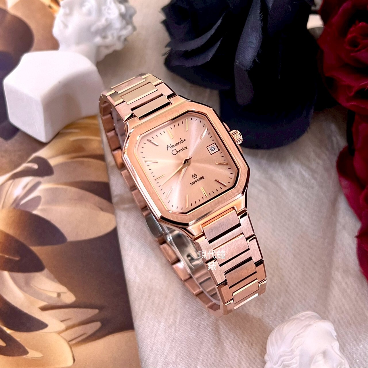 【Alexandre Christie亞力克麗 AC錶】8711LDBRGLNSG 27mm現代鐘錶