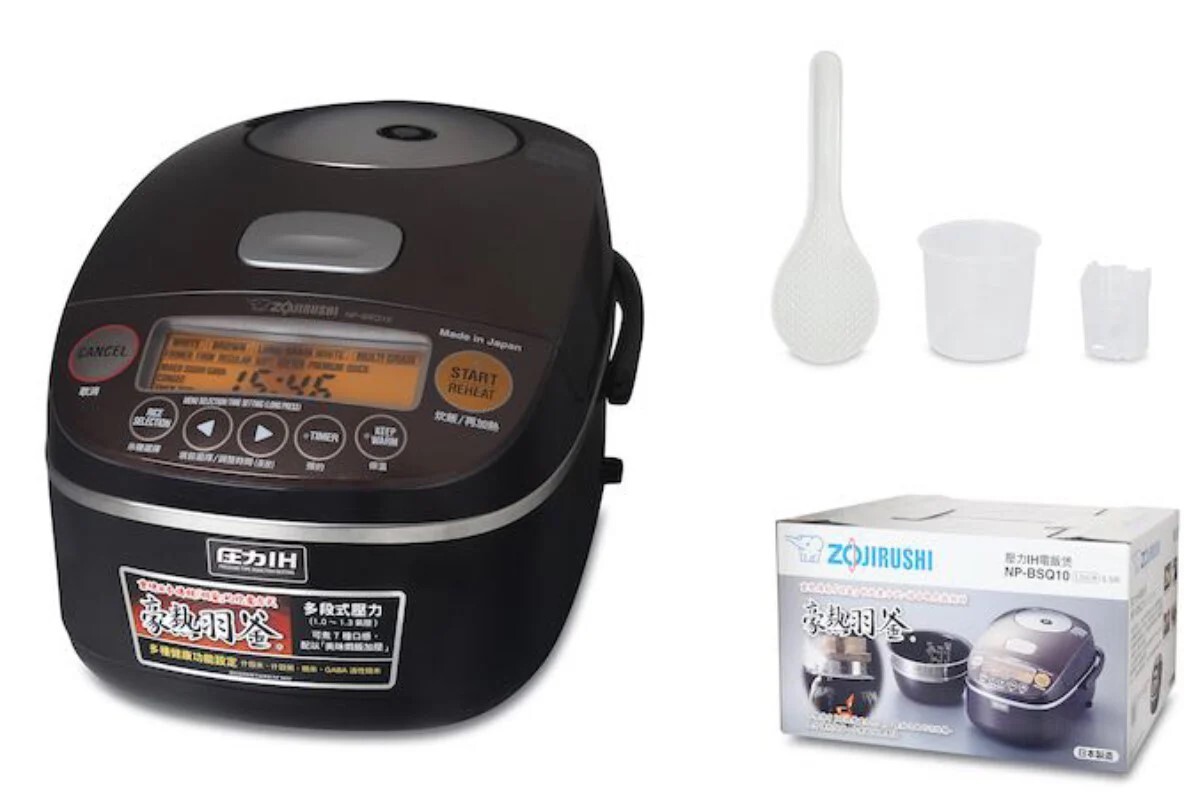 象印 Zojirushi     NP-BSQ10-TZ‧豪熱羽釜壓力‧IH磁應電飯煲‧1.0升‧日本製造‧香港行貨,原廠1年保養‧