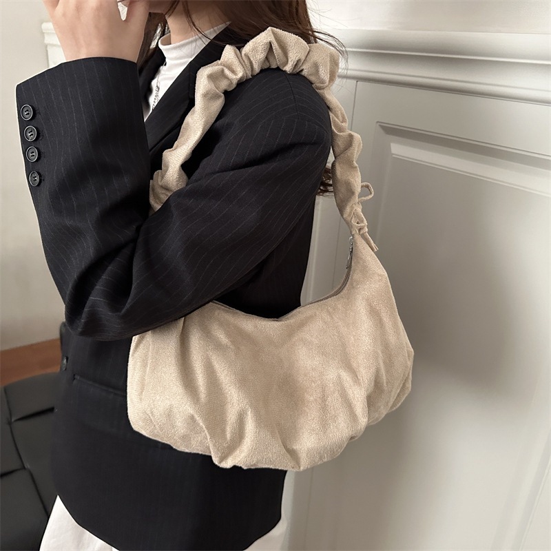 Lazy Style Suede-Like Cloud Underarm Bag