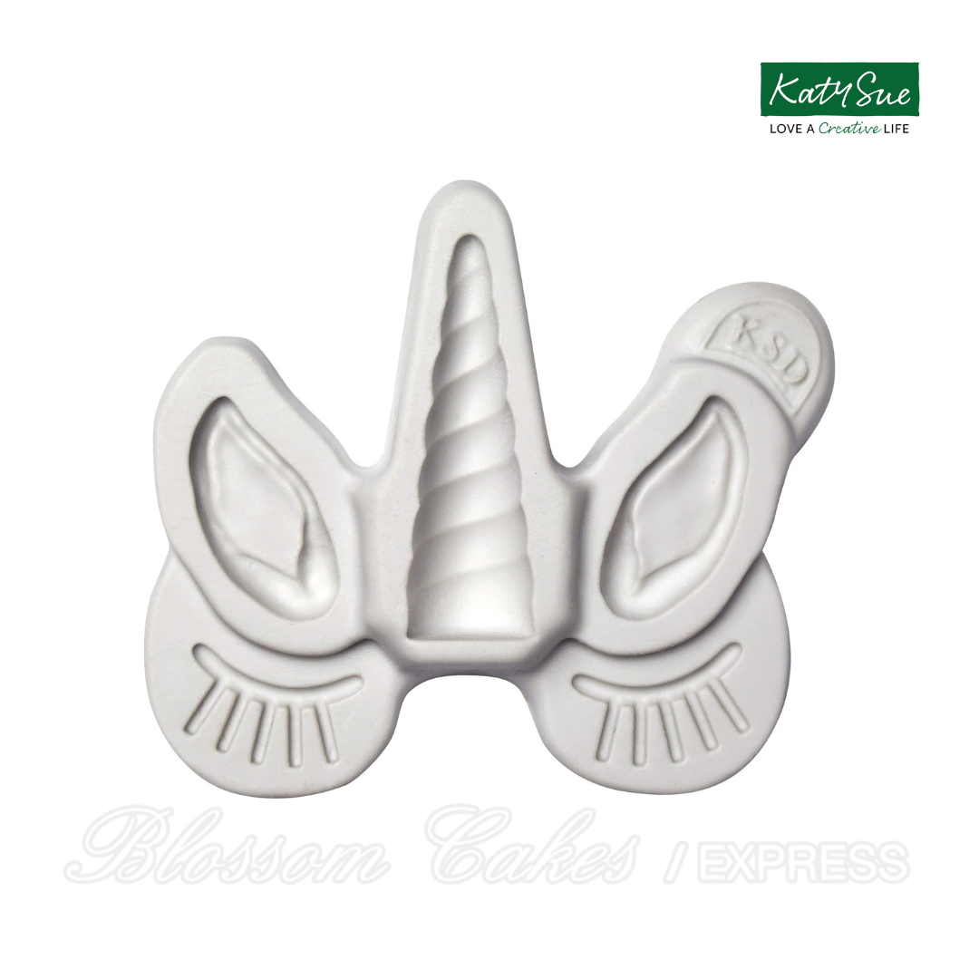 Katy Sue Unicorn Ears, Horn and Lashes Silicone Mould
