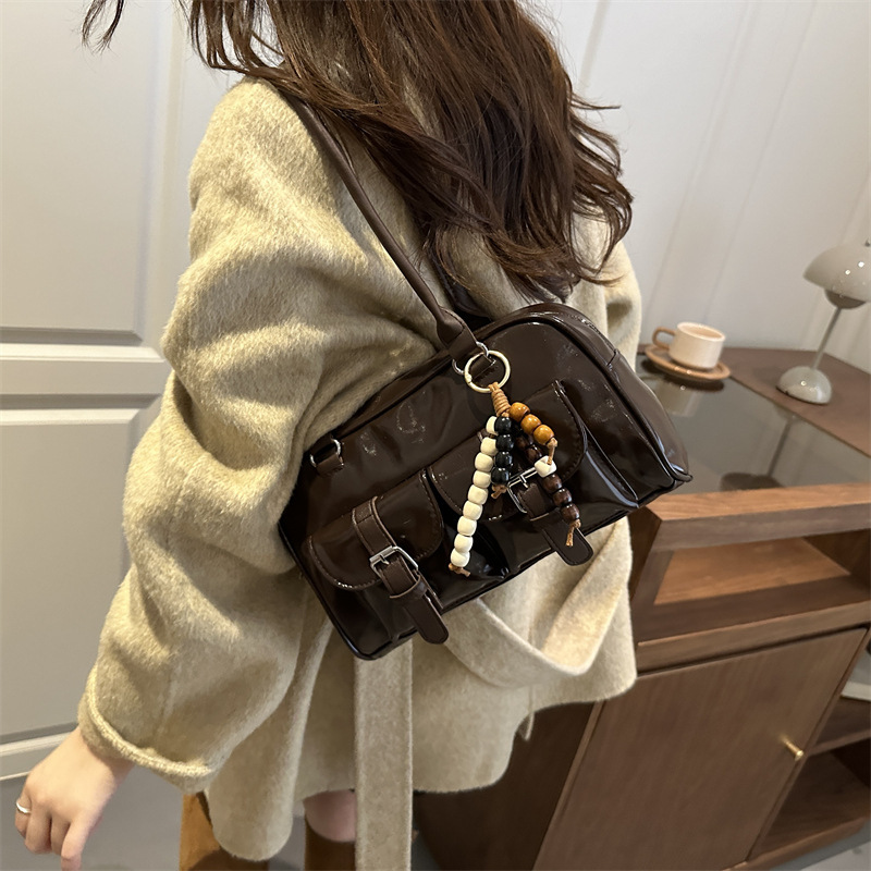 Casual Multi-Pocket Shoulder Boston Bag
