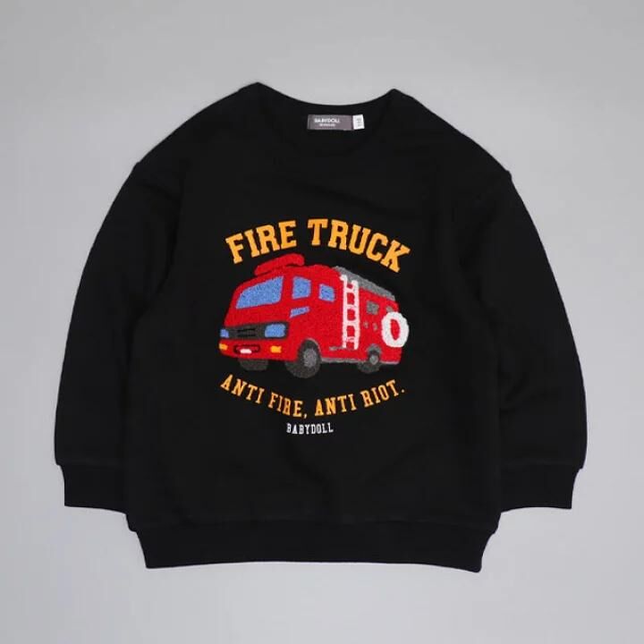 (現貨)🇯🇵 日本直送 Dino恐龍/Police car/Unicorn/薯條/Fire truck 長袖衫 Size 110/120/130