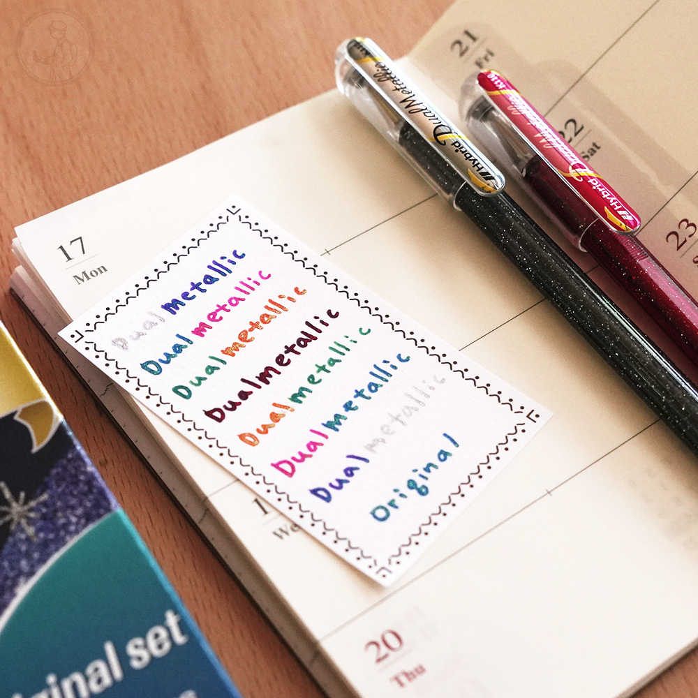 Pentel Dual Metallic 金屬色簽字筆：超高飽和度