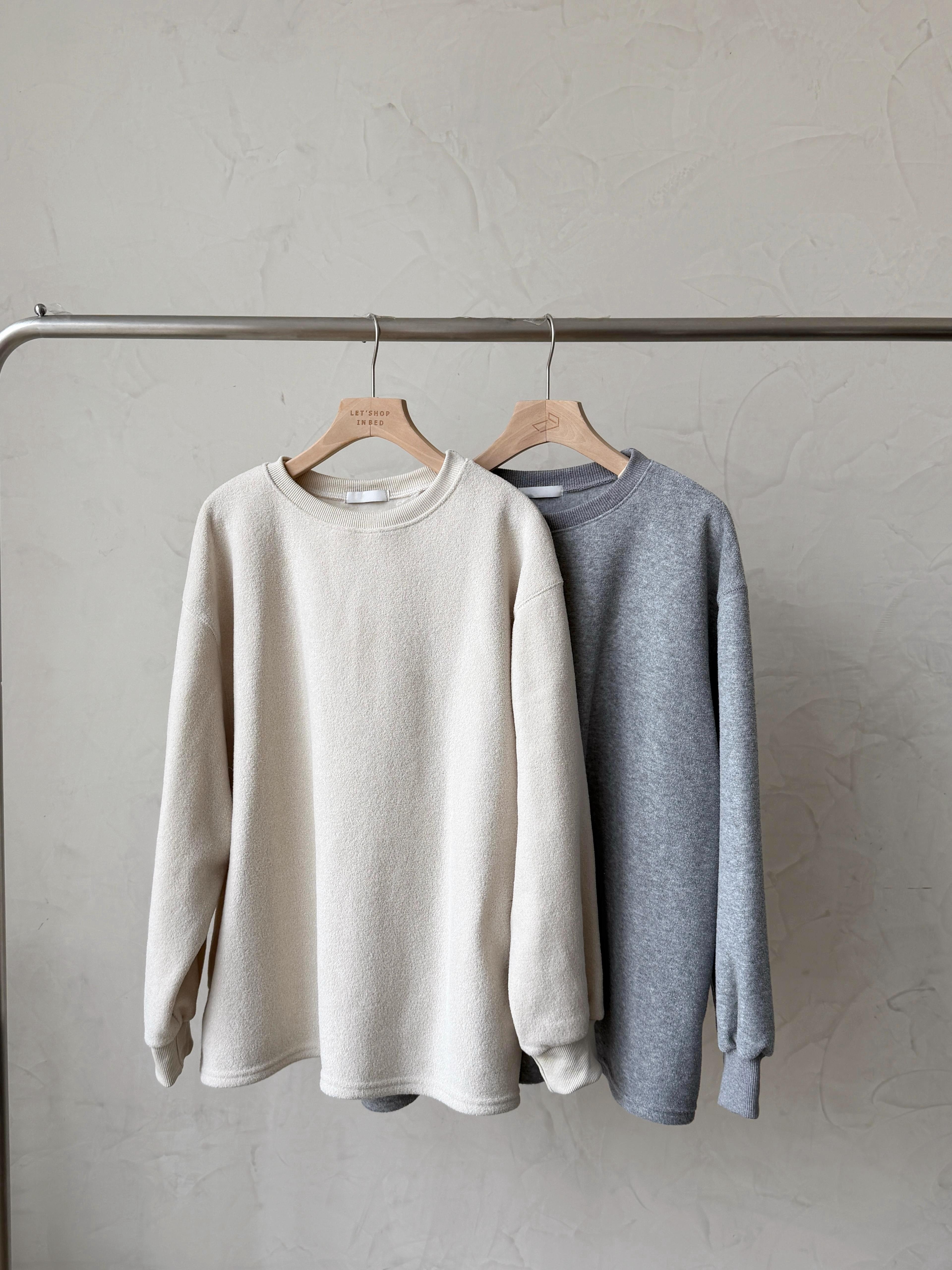 KR467 簡約OVERSIZED毛巾料TOP-2色