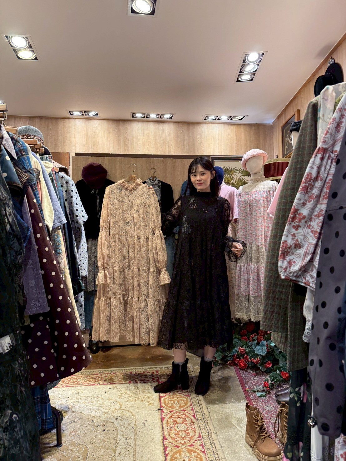 KM5412 全蕾絲泡泡連身裙