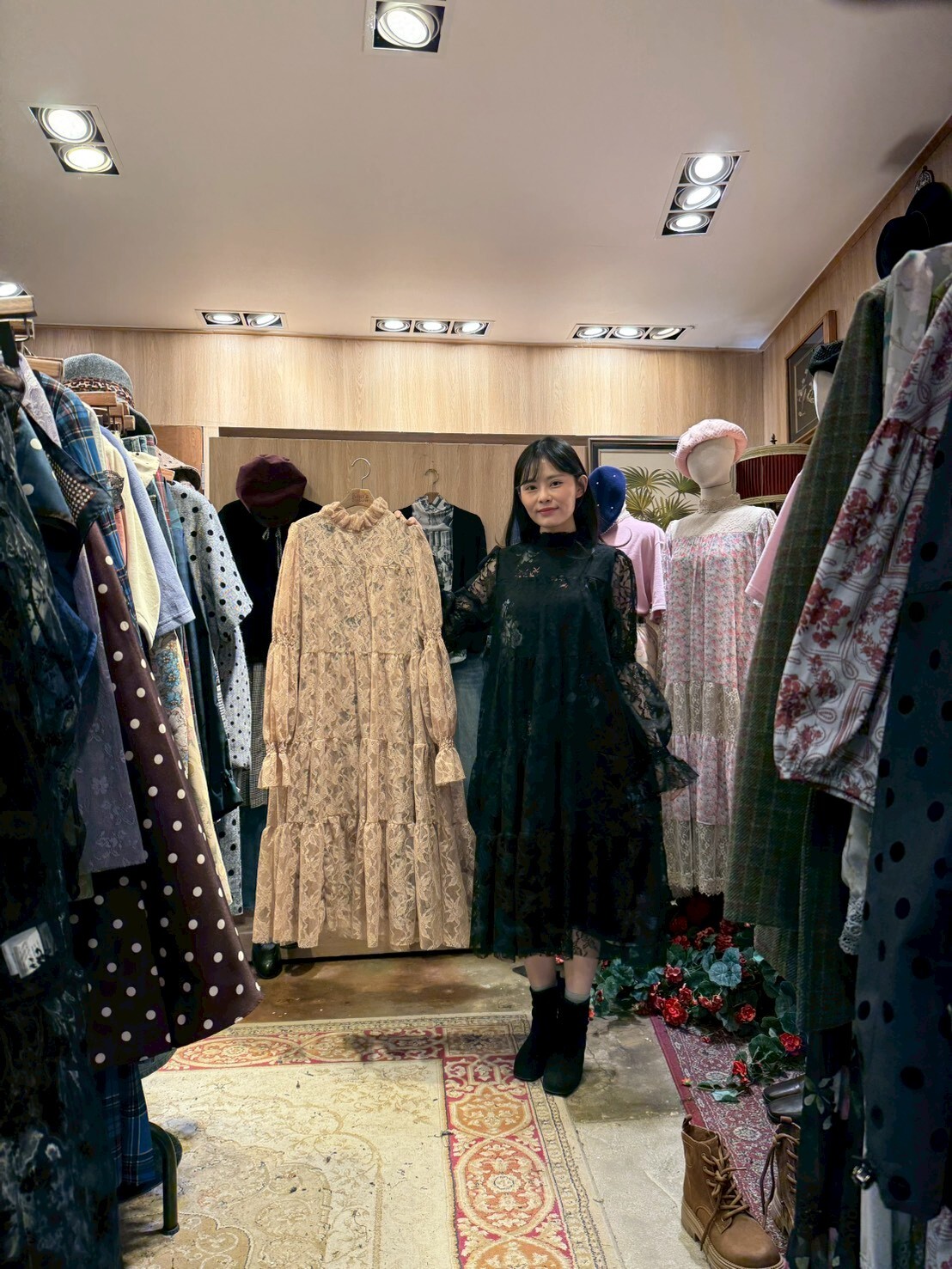 KM5412 全蕾絲泡泡連身裙