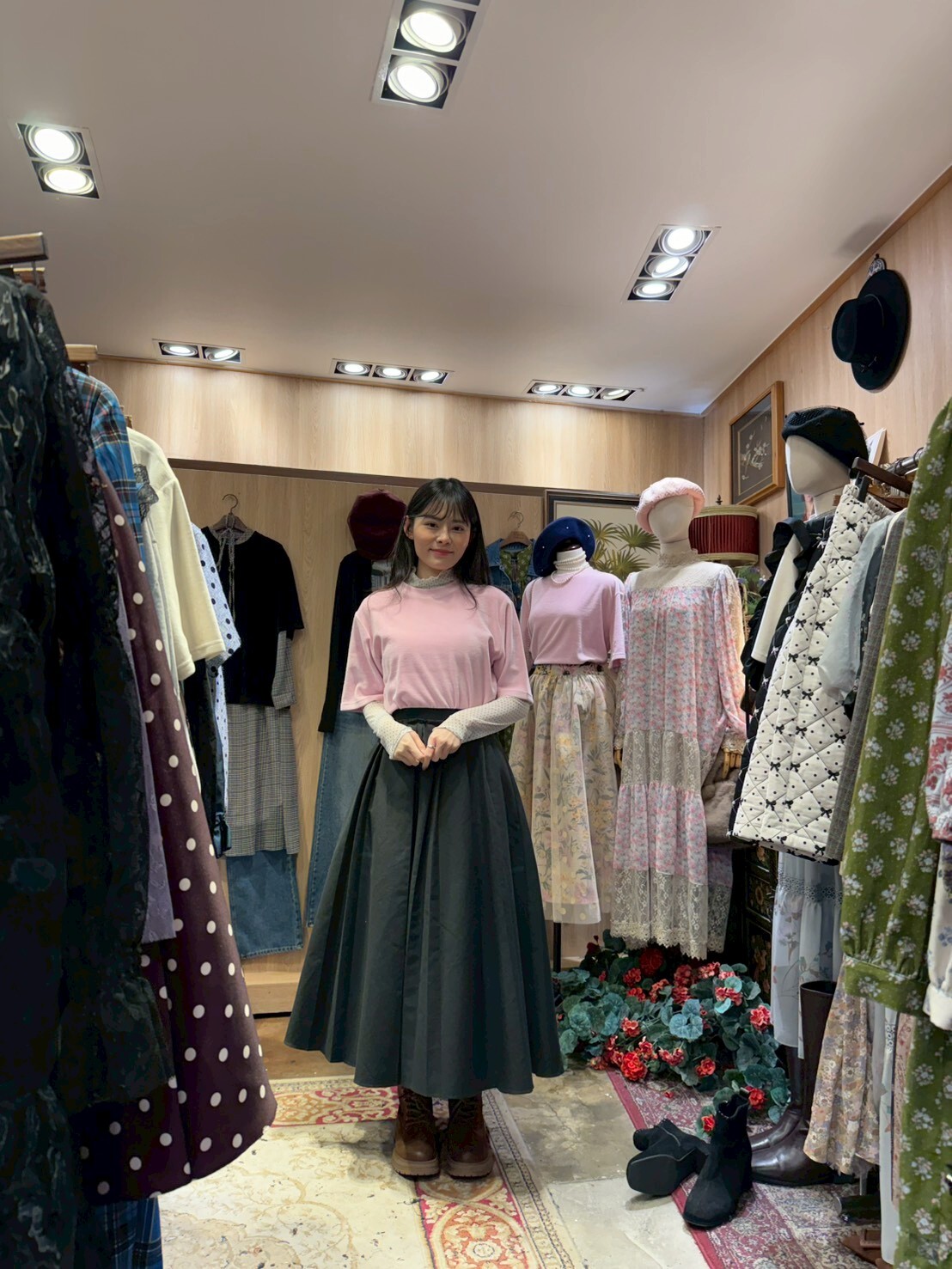 KM5410 全橡筋挺身百褶裙