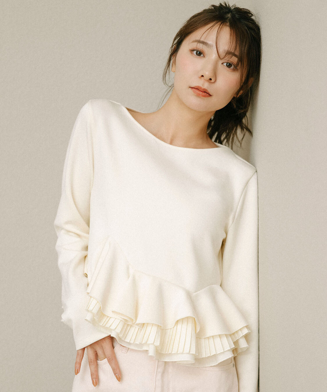 [預購] COCO DEAL隨機荷葉拼接上衣